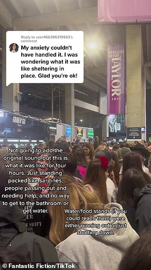 The latest: A concertgoer said that conditions during a weather delay at Taylor Swift's show in Nashville this past Sunday were dangerously cramped, comparing it to the 2021 incident at the Astroworld festival in Houston that left 10 people dead