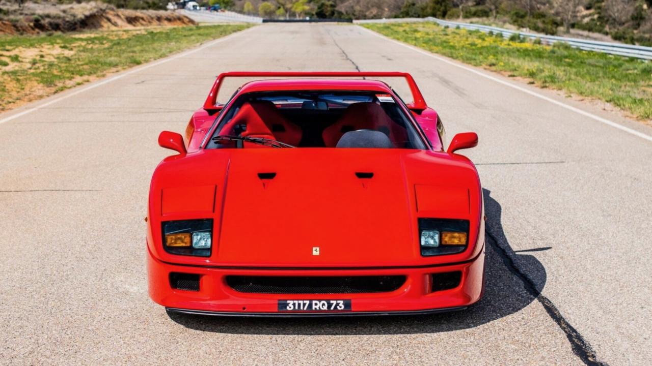 Ferrari F40 given to Alain Prost (photo via RM Sotheby's)